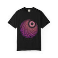 The Vortex Tunnel graphic tee in Black, original art by AuraCanvas