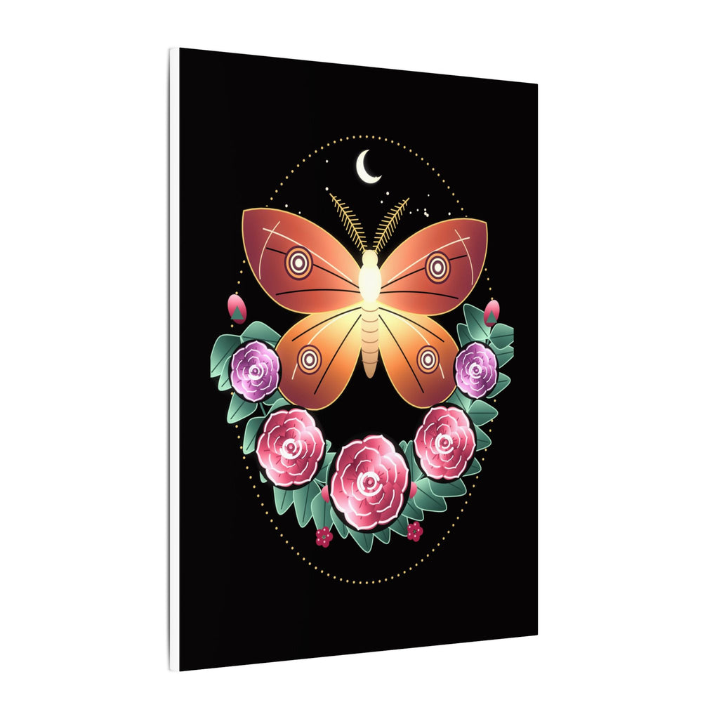 Moth and Rose gallery canvas print, view 4