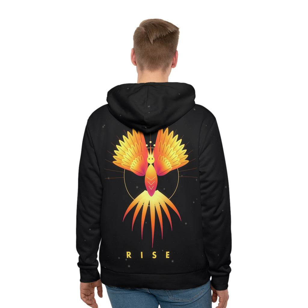 Phoenix Rising all-over print hoodie, view 2