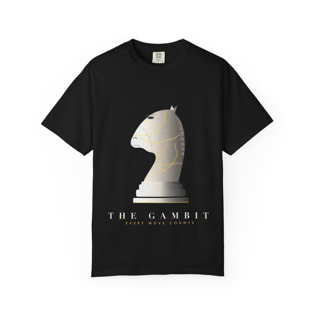 The Gambit graphic tee in Black, original art by AuraCanvas