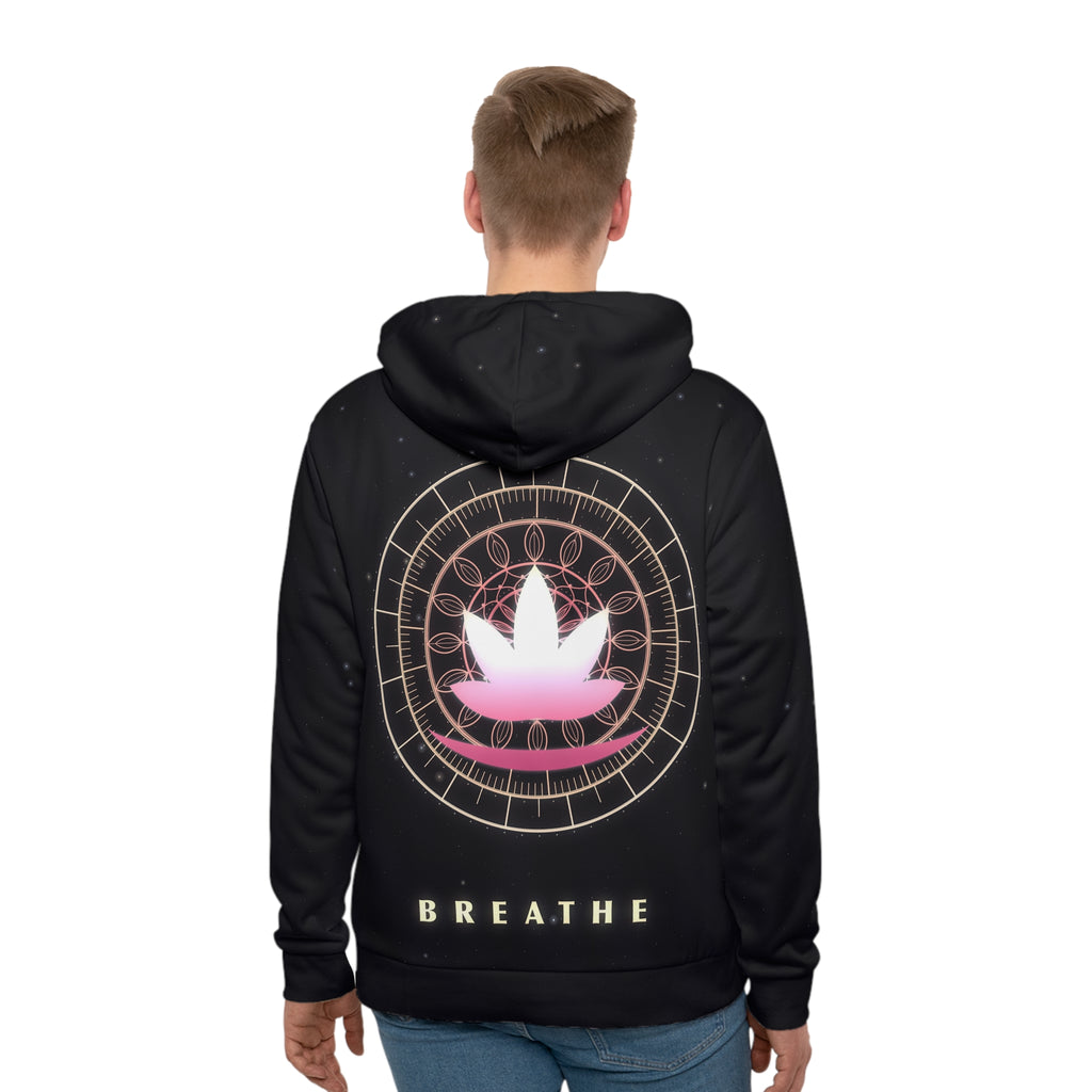 Sacred Lotus all-over print hoodie, view 2