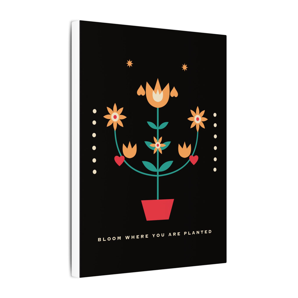 Folk Bloom gallery canvas print, view 7