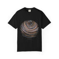 The Star Trails graphic tee in Black, original art by AuraCanvas