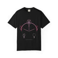 Minimal Expression graphic tee in Black, original art by AuraCanvas