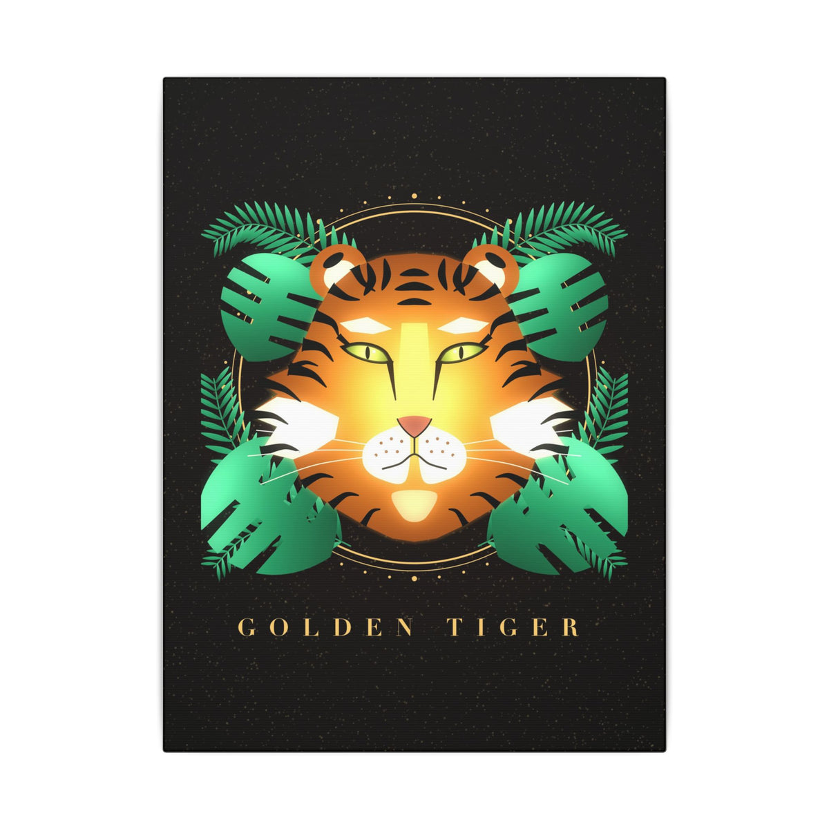 Golden Tiger gallery canvas print, view 2