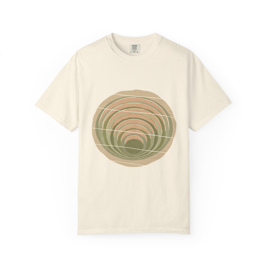 Moray graphic tee in Ivory, original art by AuraCanvas