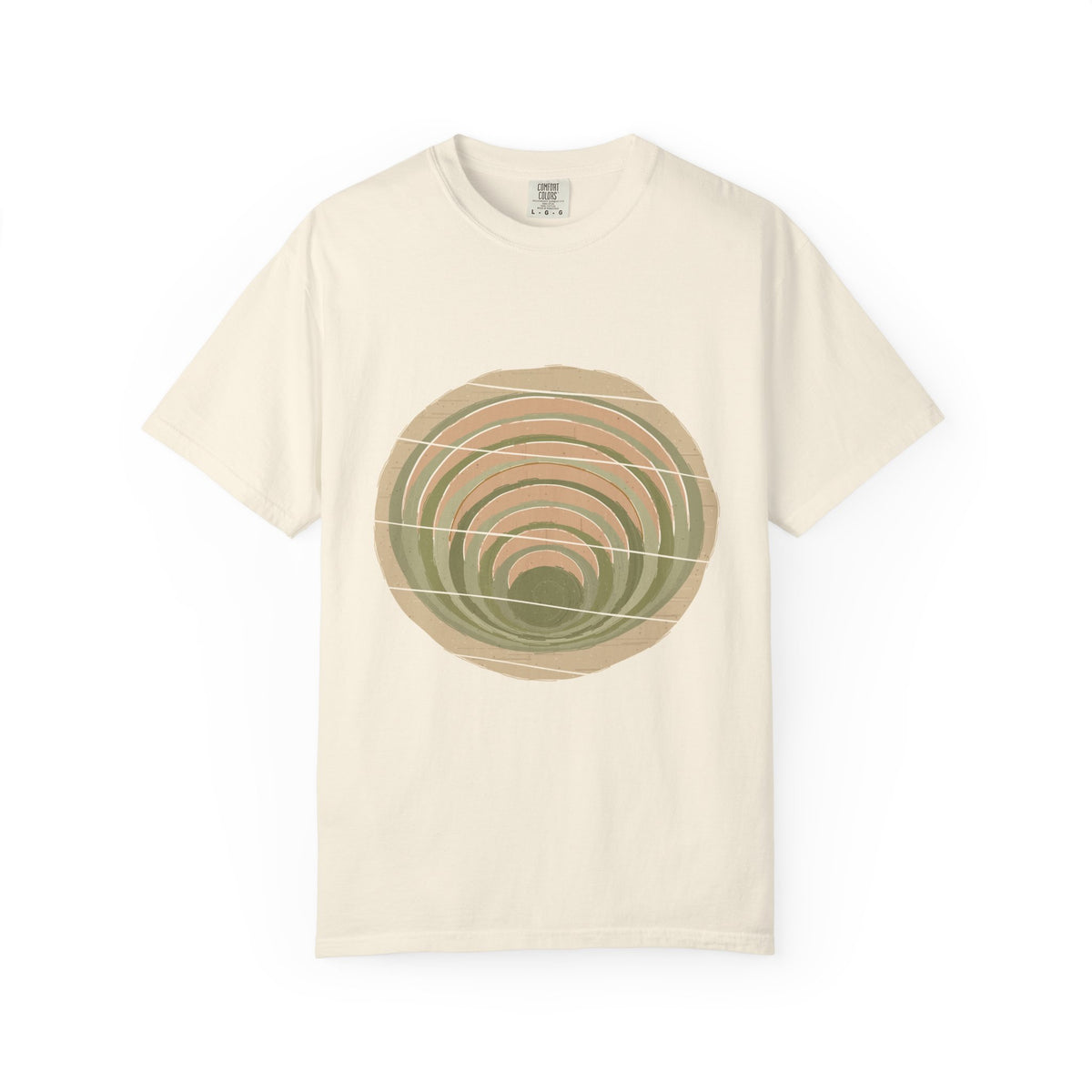 Moray graphic tee in Ivory, original art by AuraCanvas