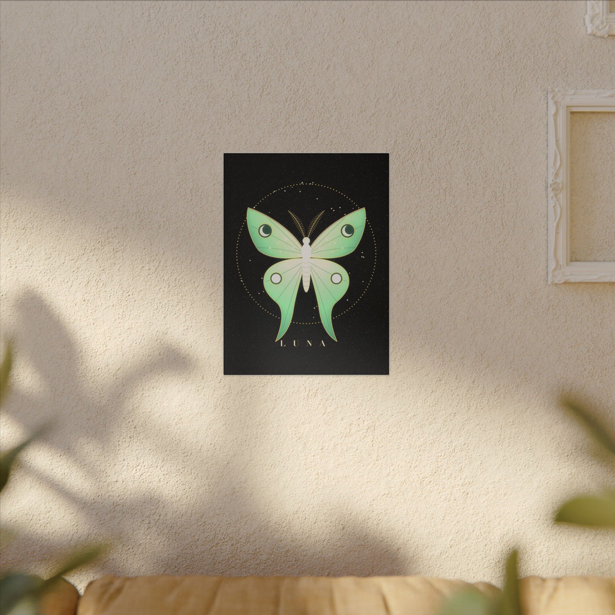 Luna Moth gallery canvas print, view 11