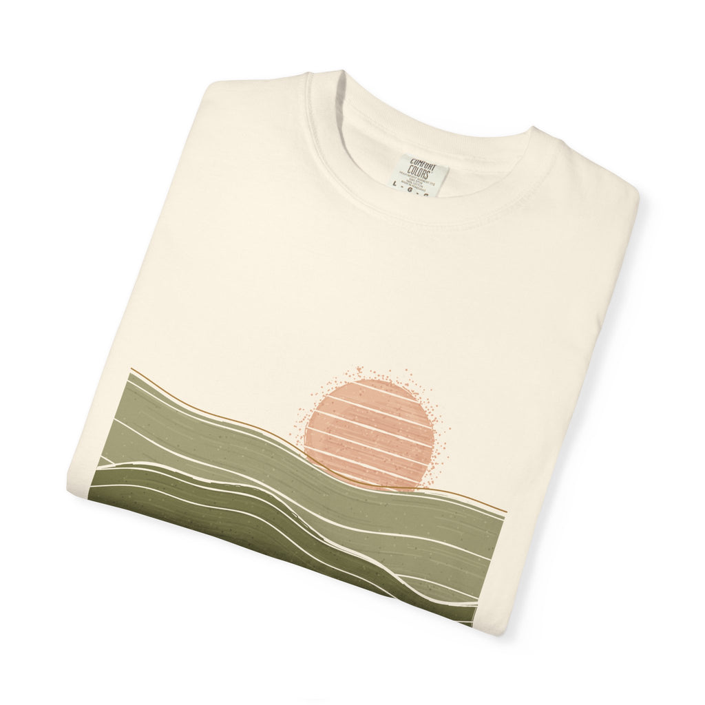 Olive Horizon graphic tee, view 3