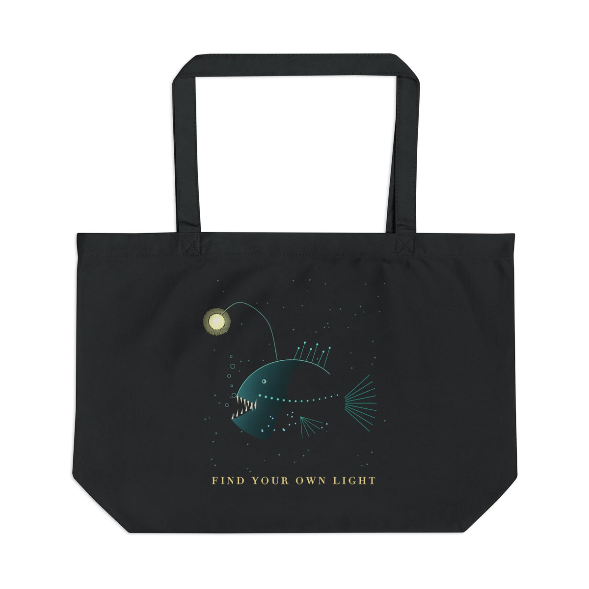 Deep Sea Lantern organic cotton tote bag, view 1