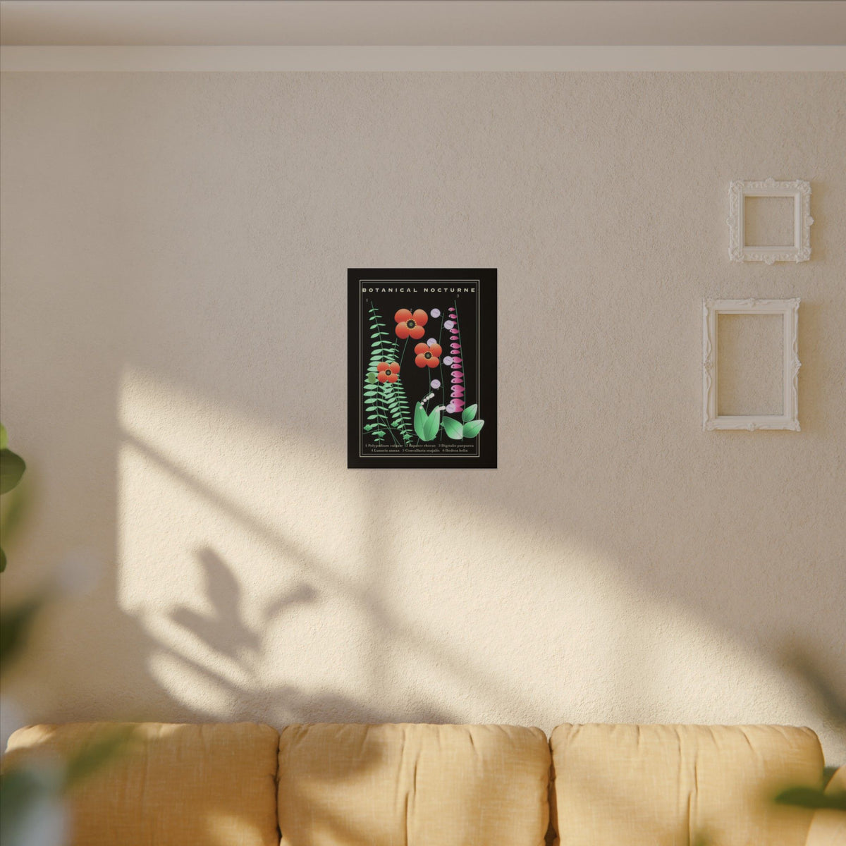 Botanical Nocturne gallery canvas print, view 5