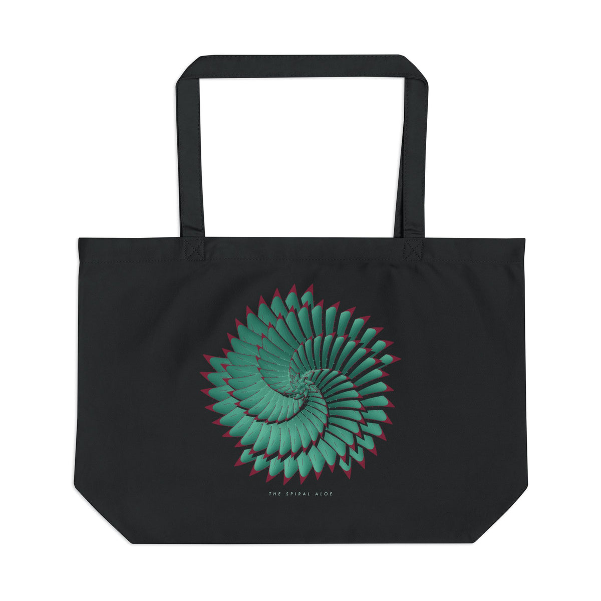 The Spiral Aloe organic cotton tote bag, view 1