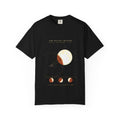 The Round Shadow graphic tee in Black, original art by AuraCanvas