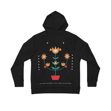Folk Bloom All-Over Print Hoodie