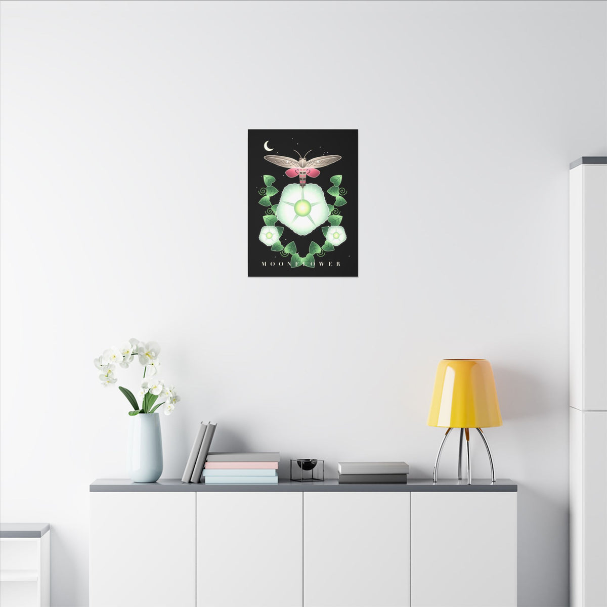 Moonflower gallery canvas print, view 6