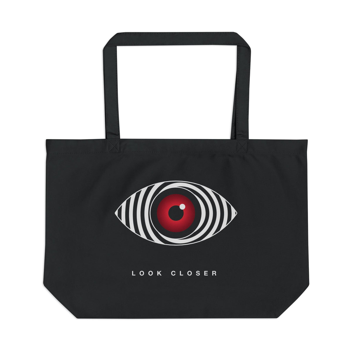 Hypnotic Eye organic cotton tote bag, view 1