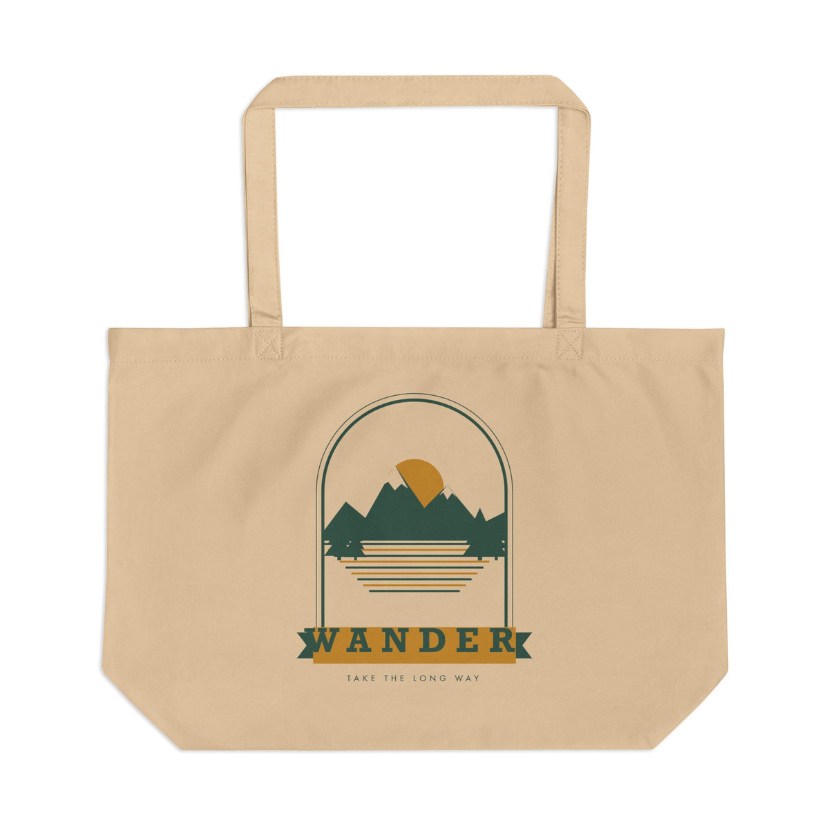 Wander organic cotton tote bag, view 1