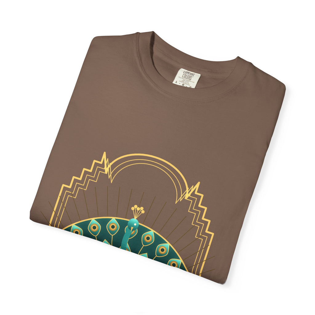 Deco Peacock graphic tee, view 6