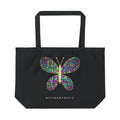 Glass Wings organic cotton tote bag, view 1