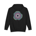 The Mirror Field heavyweight hoodie in Black, original art by AuraCanvas