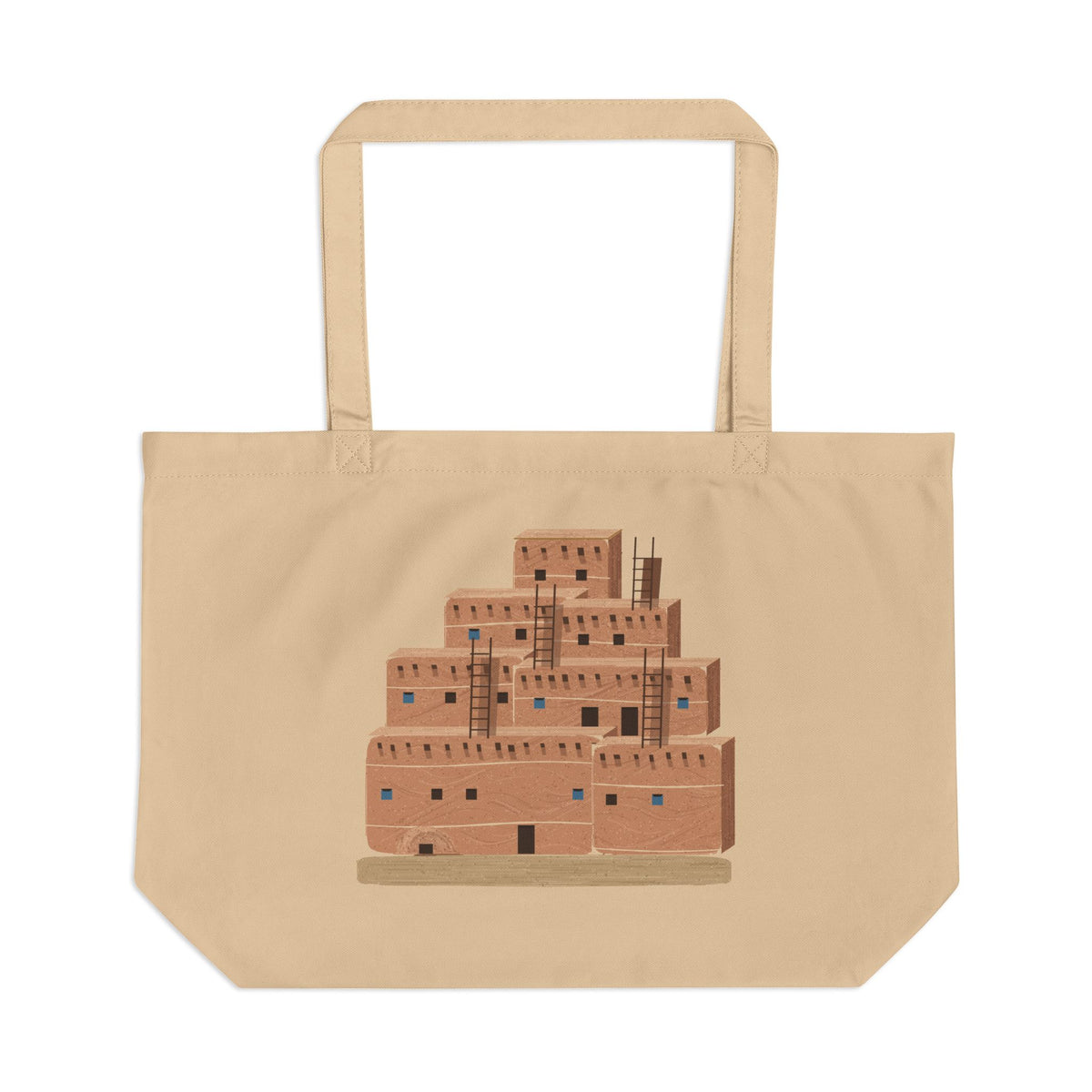 Pueblo organic cotton tote bag, view 1