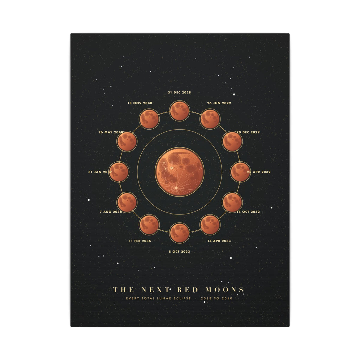 The Next Red Moons gallery canvas print, view 3