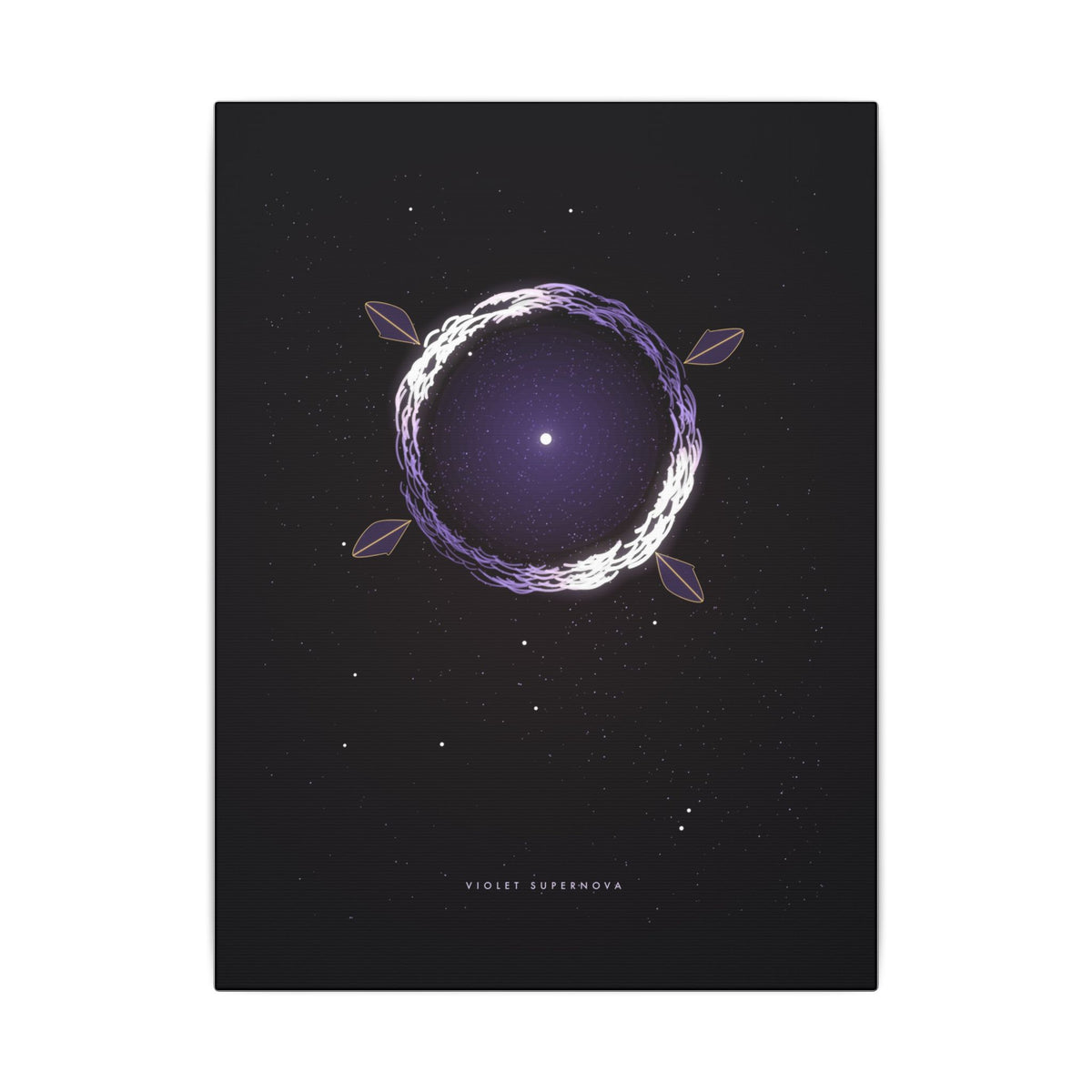 Violet Supernova gallery canvas print, view 2