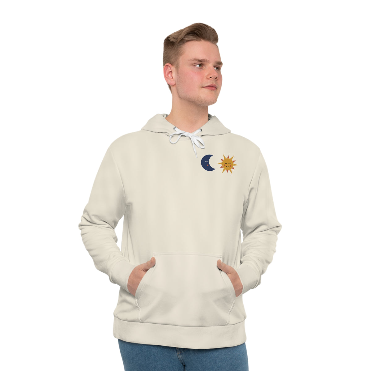 Sol & Luna all-over print hoodie, view 4