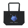 Constellation Wolf organic cotton tote bag, view 1