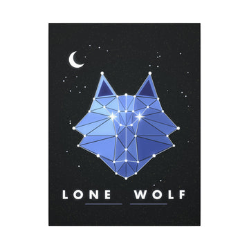 Constellation Wolf Canvas