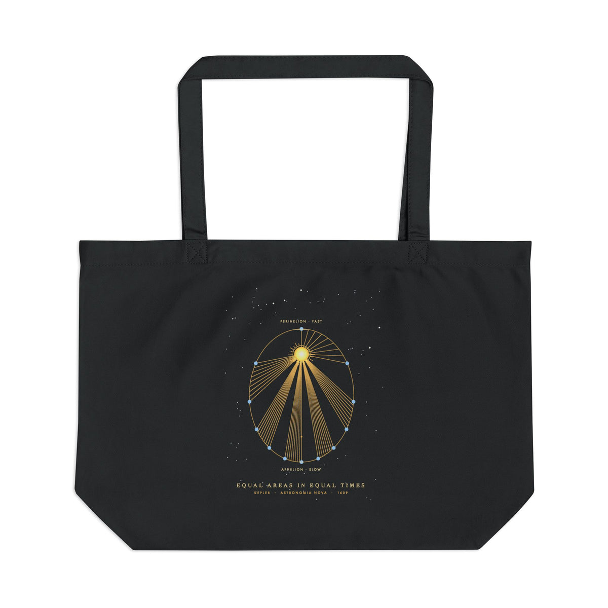 Kepler's Second Law organic cotton tote bag, view 1