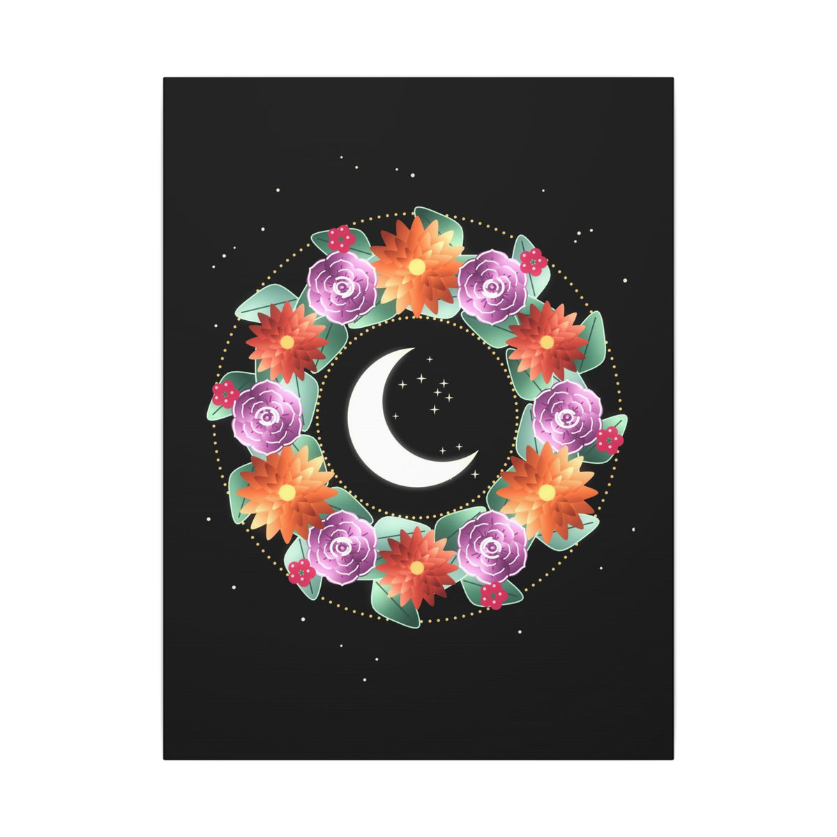Night Wreath gallery canvas print, view 1