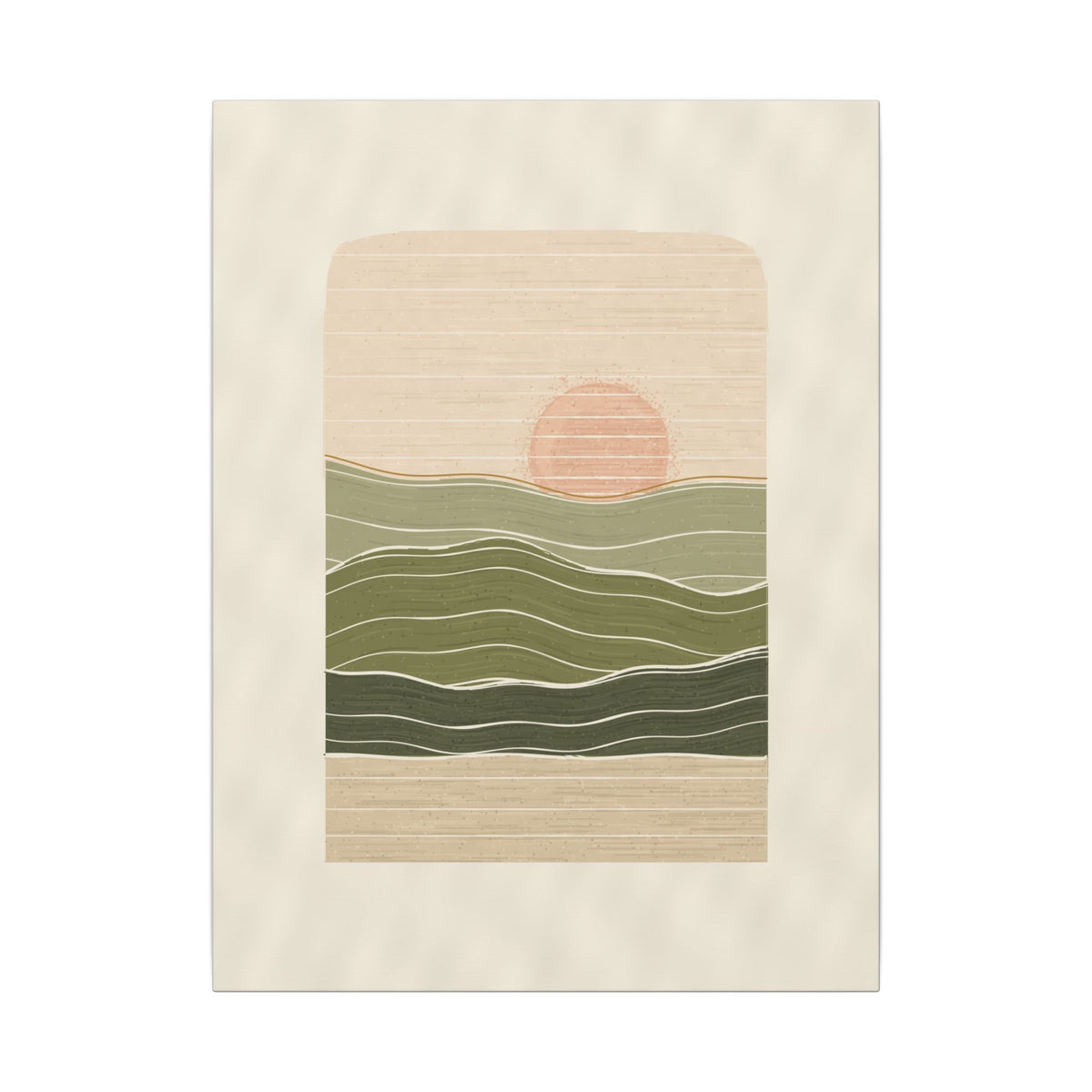 Olive Horizon gallery canvas print, view 1