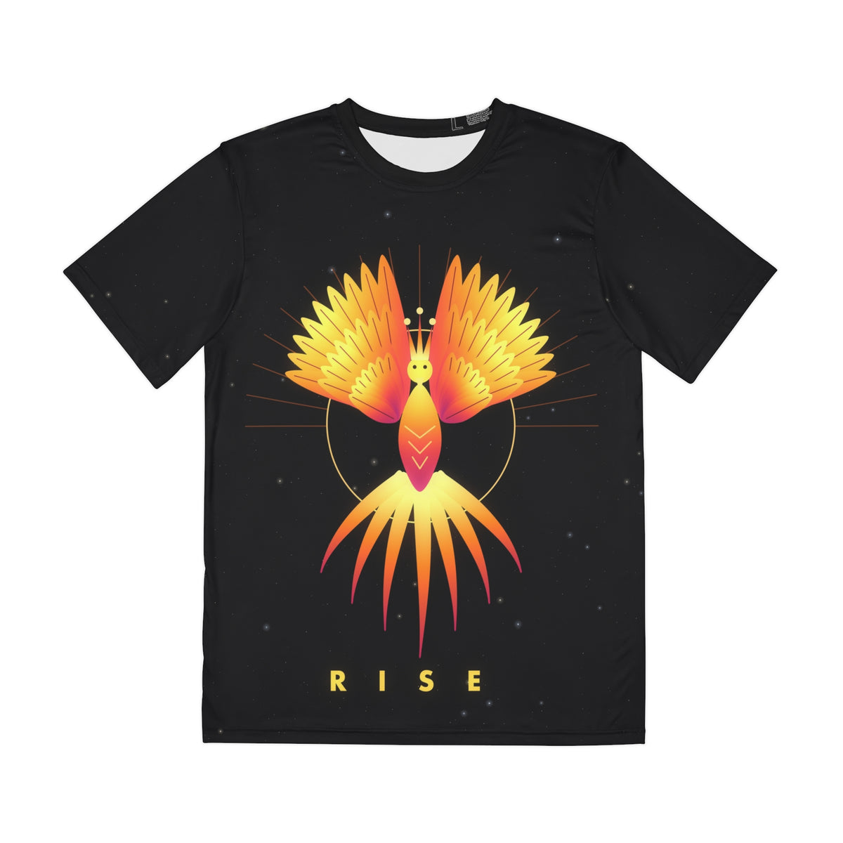 Phoenix Rising all-over print tee, view 1