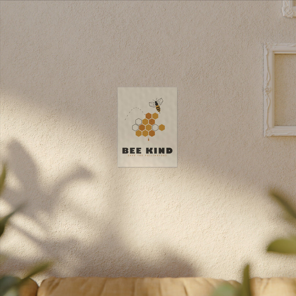 Bee Kind gallery canvas print, view 8