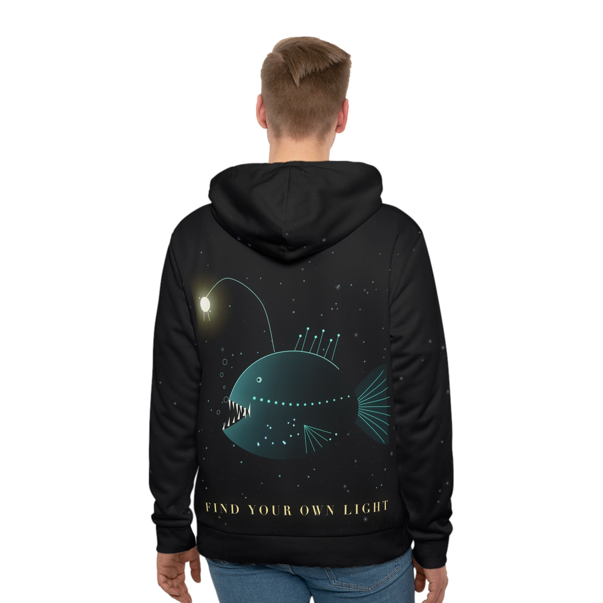 Deep Sea Lantern all-over print hoodie, view 2