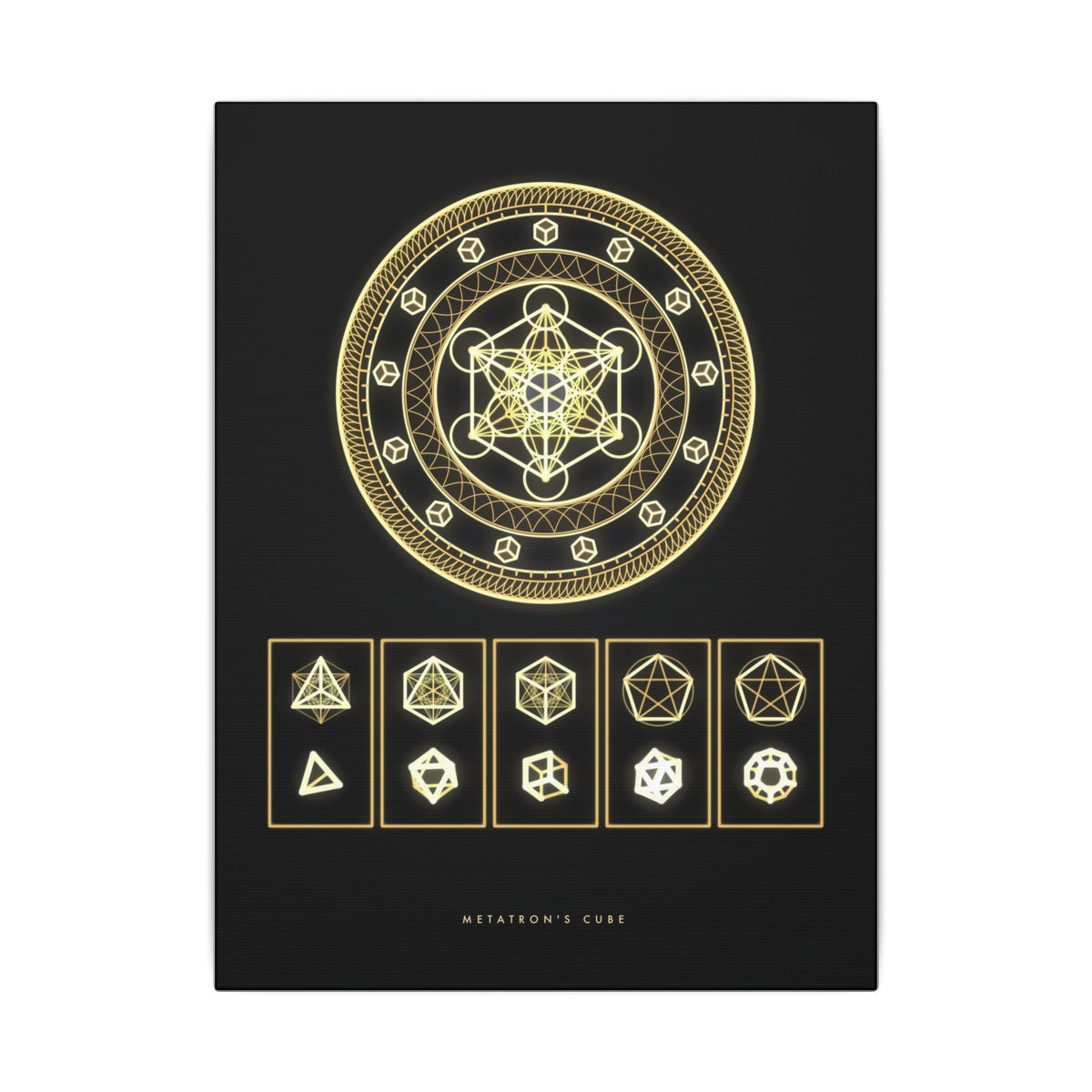 Metatron's Cube gallery canvas print, view 2