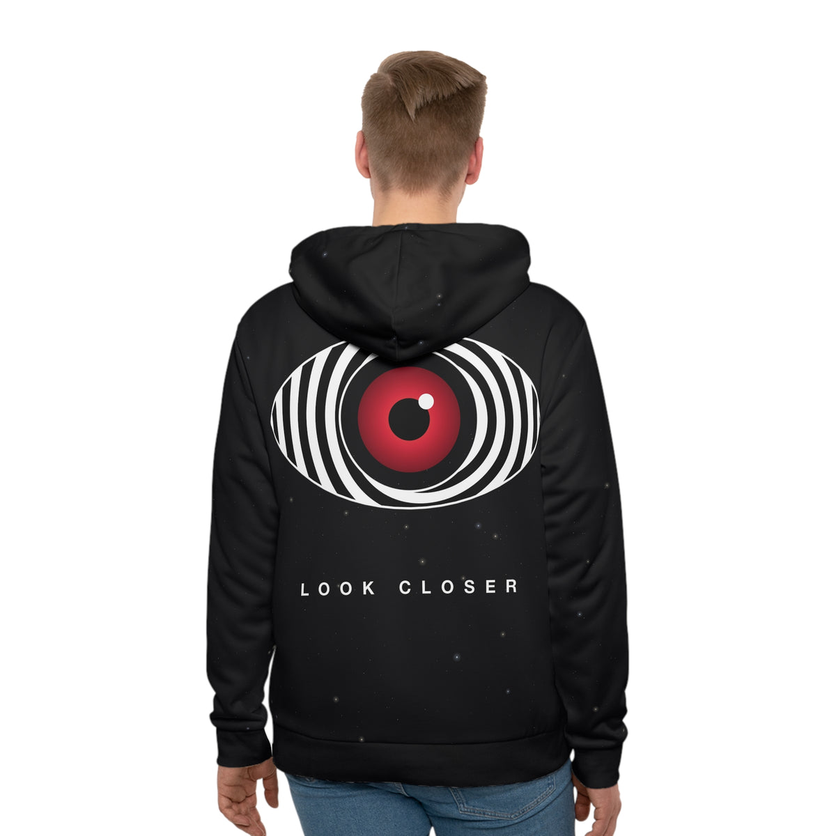 Hypnotic Eye all-over print hoodie, view 2