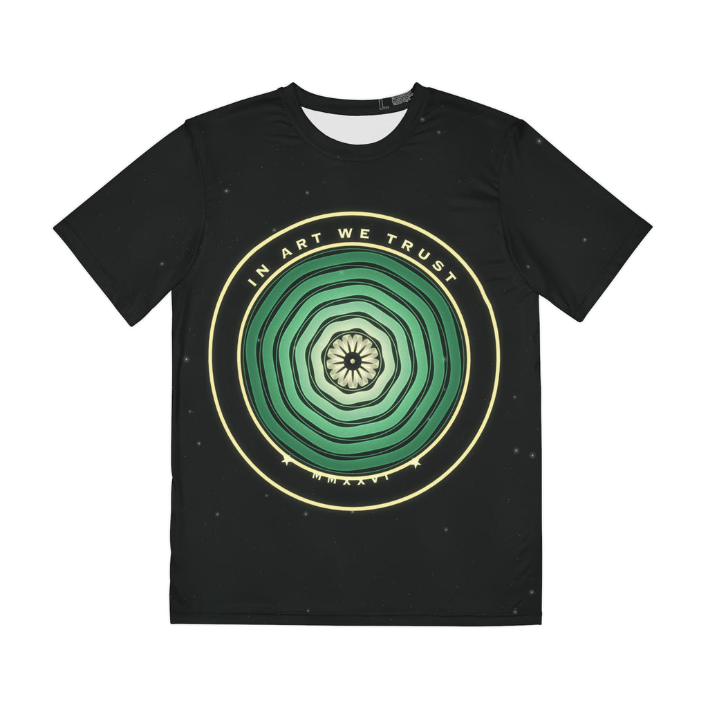 In Art We Trust all-over print tee, view 1