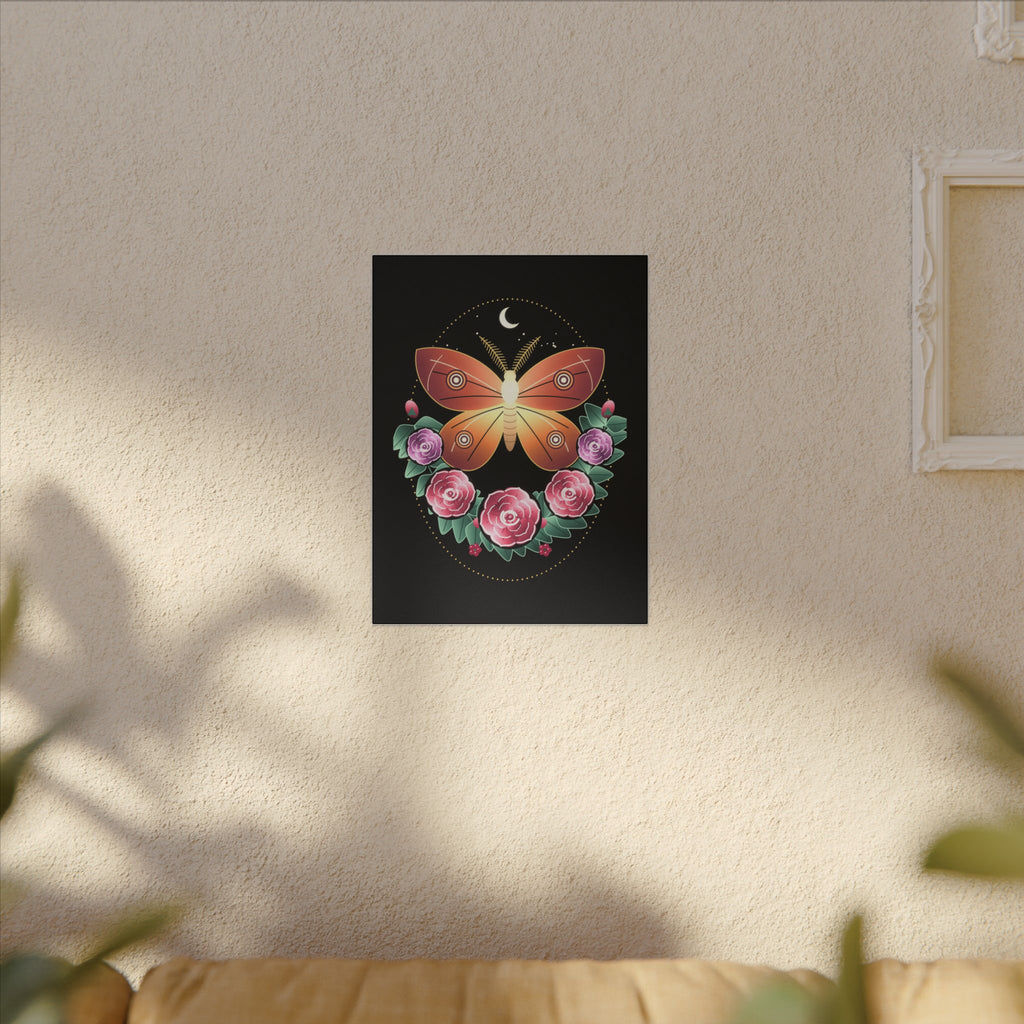 Moth and Rose gallery canvas print, view 11