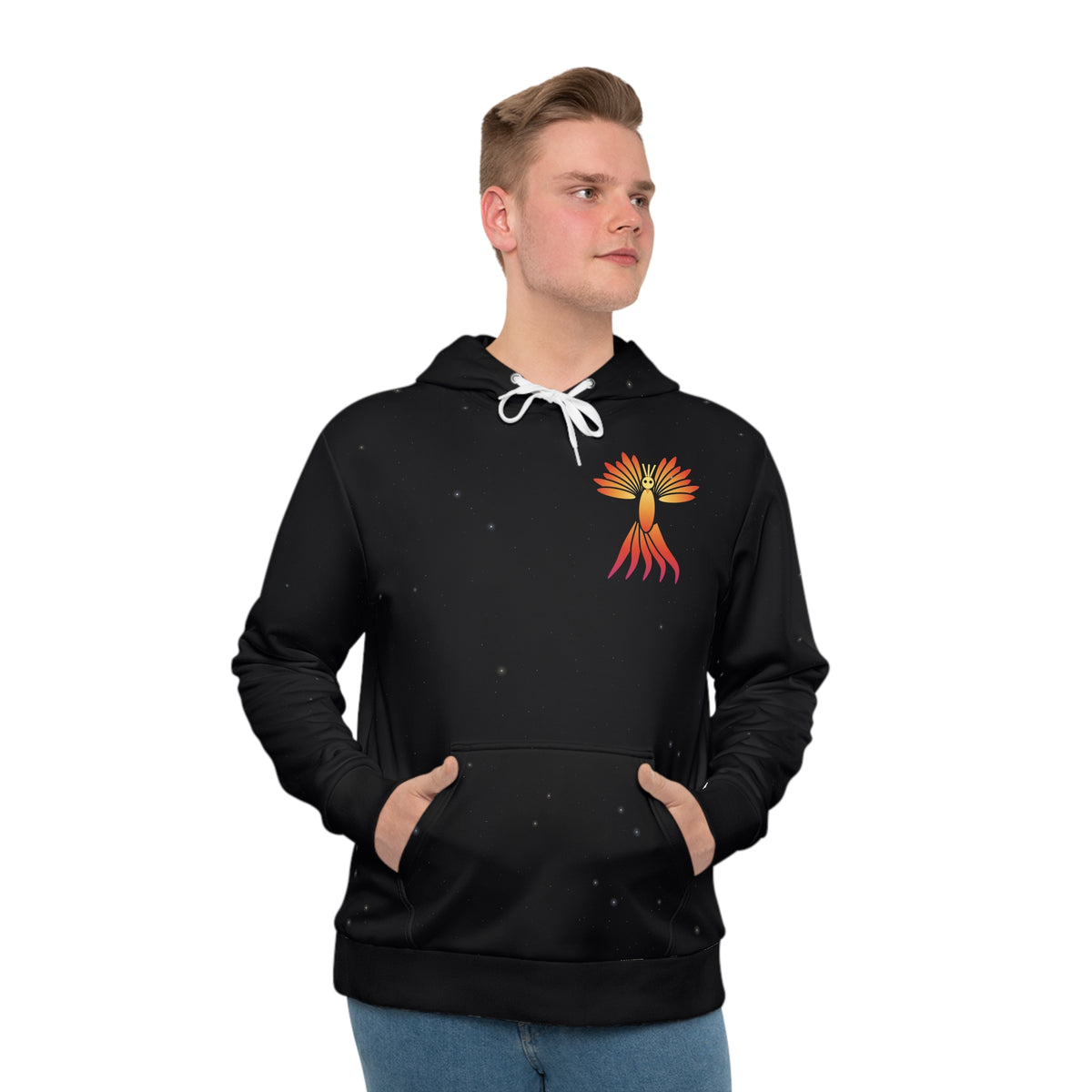 Phoenix Rising all-over print hoodie, view 4