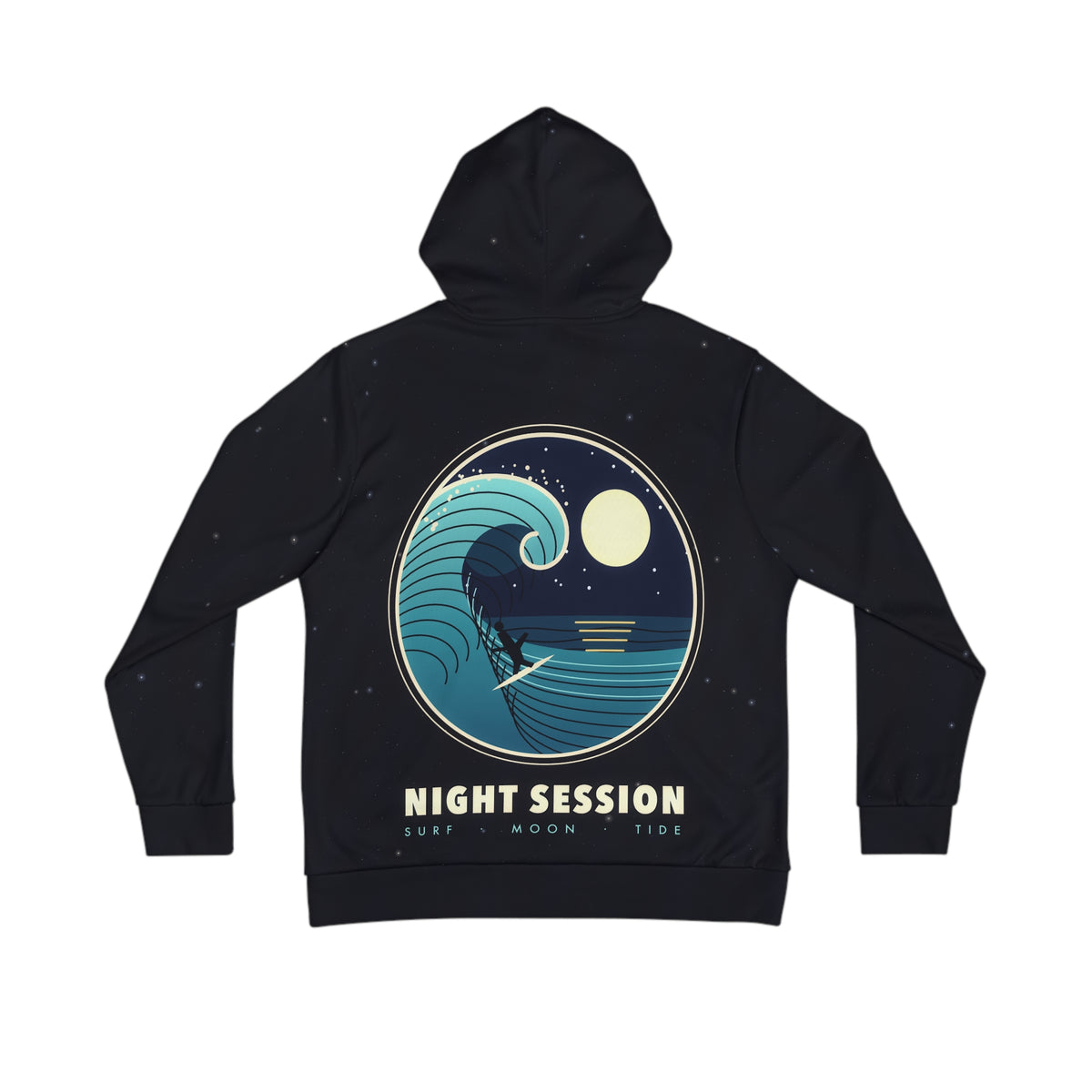 Night Session all-over print hoodie, view 1