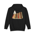 Vinicunca heavyweight hoodie in Black, original art by AuraCanvas