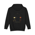 Selenelion heavyweight hoodie in Black, original art by AuraCanvas