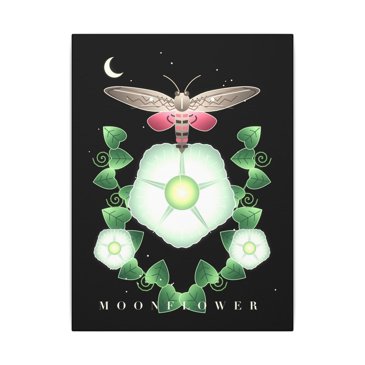 Moonflower gallery canvas print, view 2