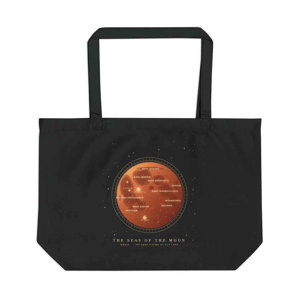 The Seas of the Moon organic cotton tote bag, view 1