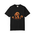 The Fiddleheads graphic tee in Black, original art by AuraCanvas