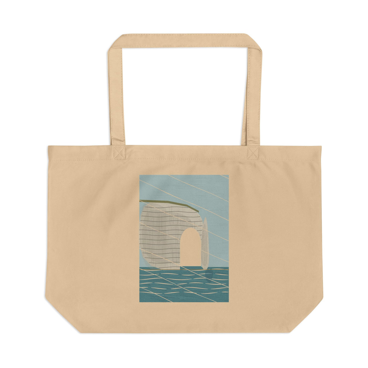 Étretat organic cotton tote bag, view 1