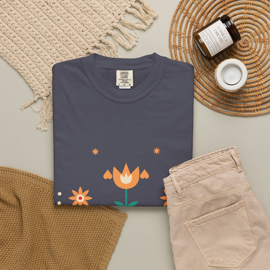 Folk Bloom graphic tee, view 5