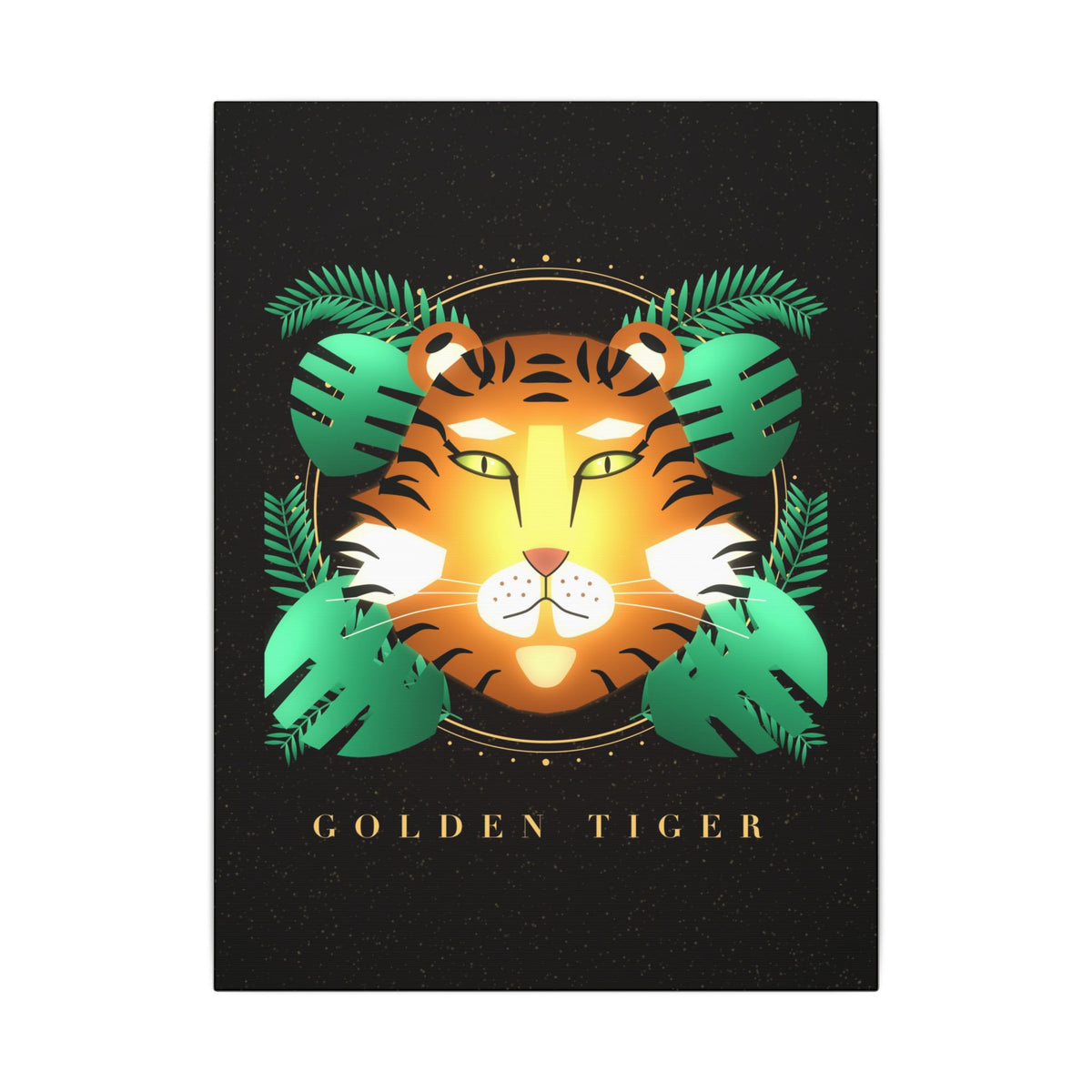 Golden Tiger gallery canvas print, view 3